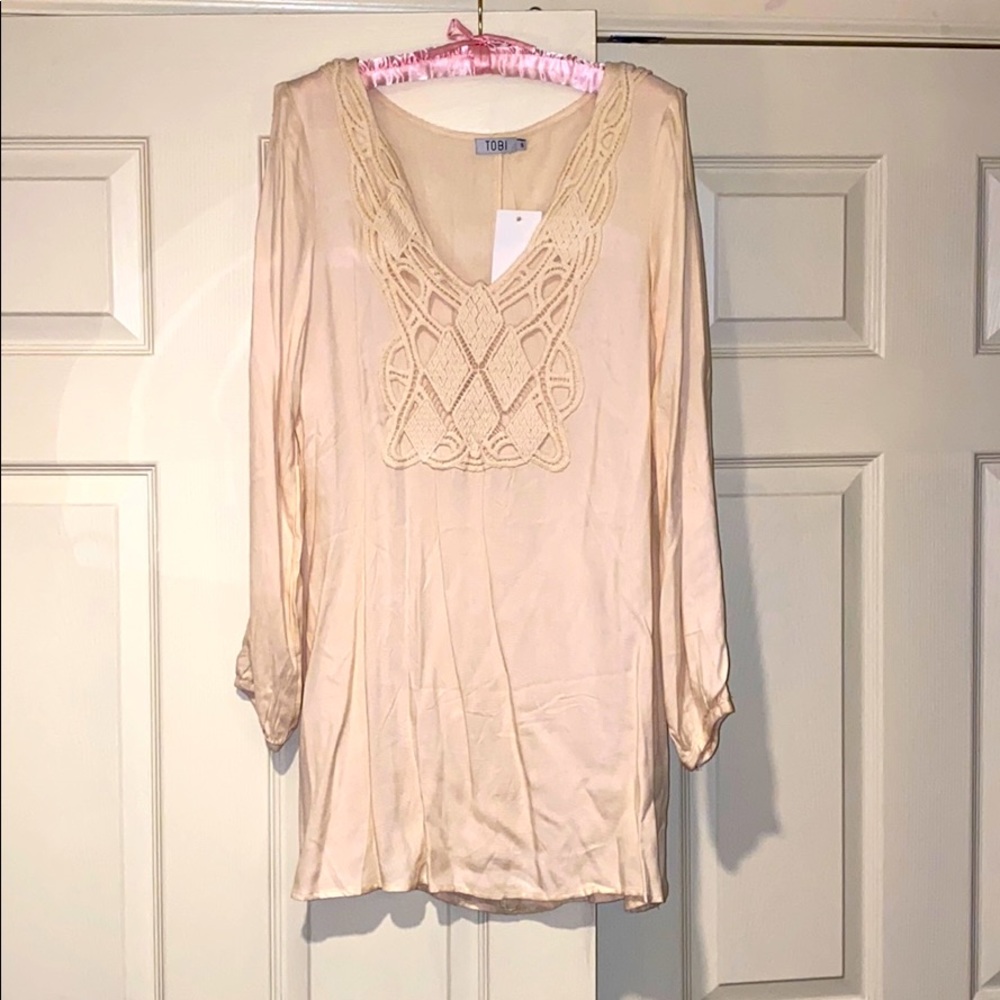 Tobi Cream Tunic